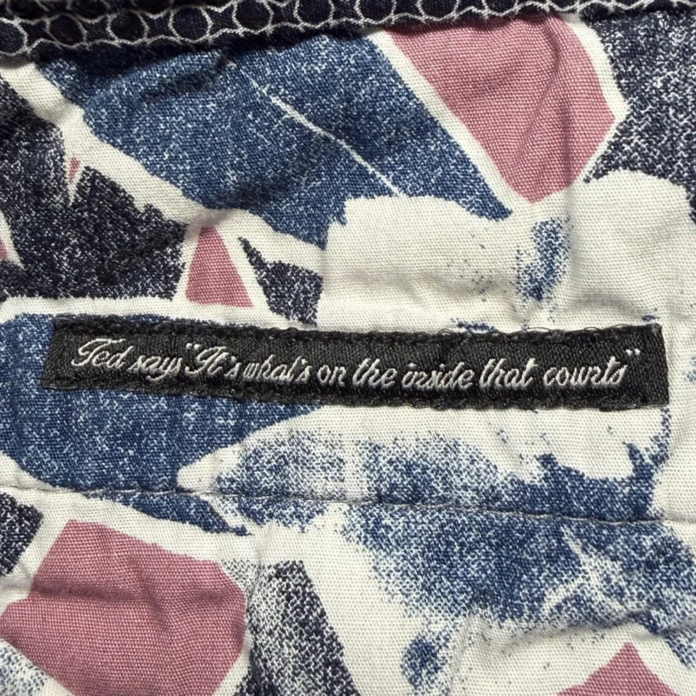 Ted Baker Jamaica Chino Shorts Men 38 Navy Blue Cotton Stretch Micro Texture - Picture 5 of 10